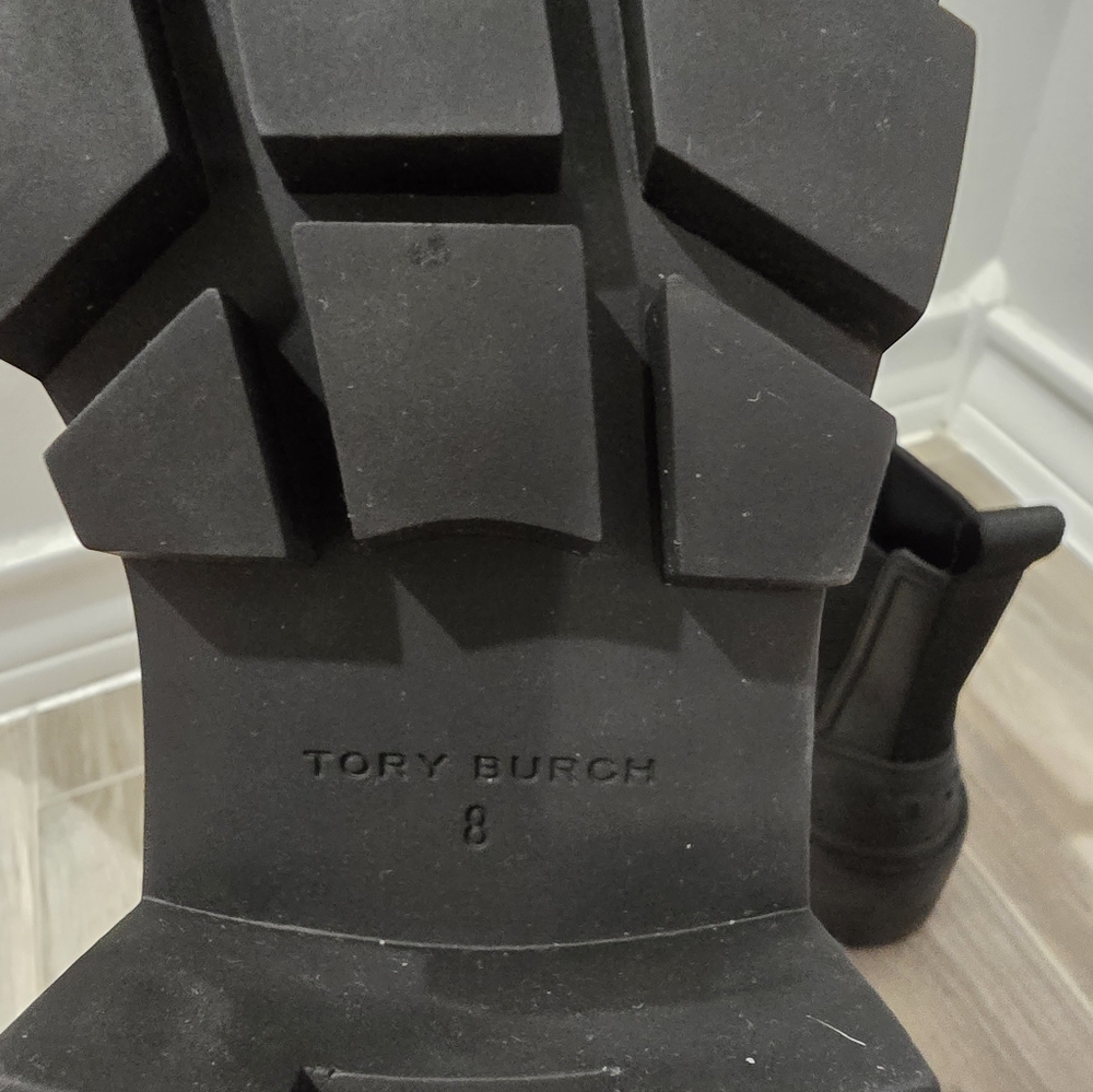 Tory Burch Black Chunky Chelsea Boots - Picture 5 of 7
